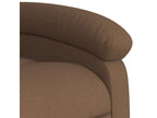 Brown Fabric Electric Reclining Massage Chair