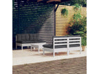 5-piece garden furniture set with cushions, anthracite pine wood
