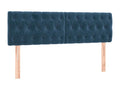 Dark Blue LED Headboard 160x7x78/88 cm Velvet