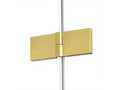Meublita GOLD BRUSHED right-hand pivoting shower enclosure, 120x70cm, brushed gold color, front access
