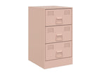 2-piece bedside tables, pink, 34.5x39x62 cm, steel
