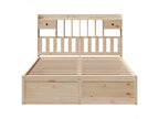 Bed frame without mattress 160x200 cm solid pine wood
