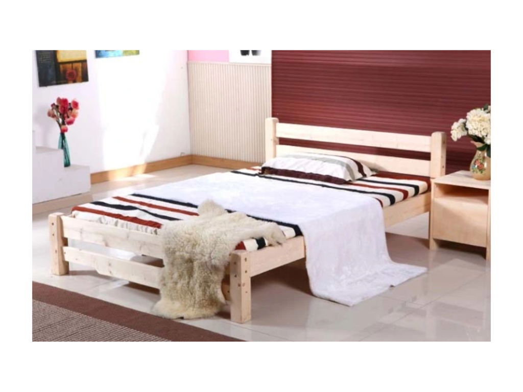 Single bed with frame