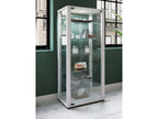 Vertchez wood glass display case for collections glass display case for stands Kavisa L White display case