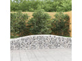 Arched gabion baskets, 4 pcs, 400x50x40-60 cm, galvanized iron