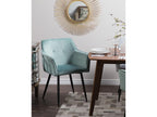 Set of 2 Meublita dining chairs in mint green velvet