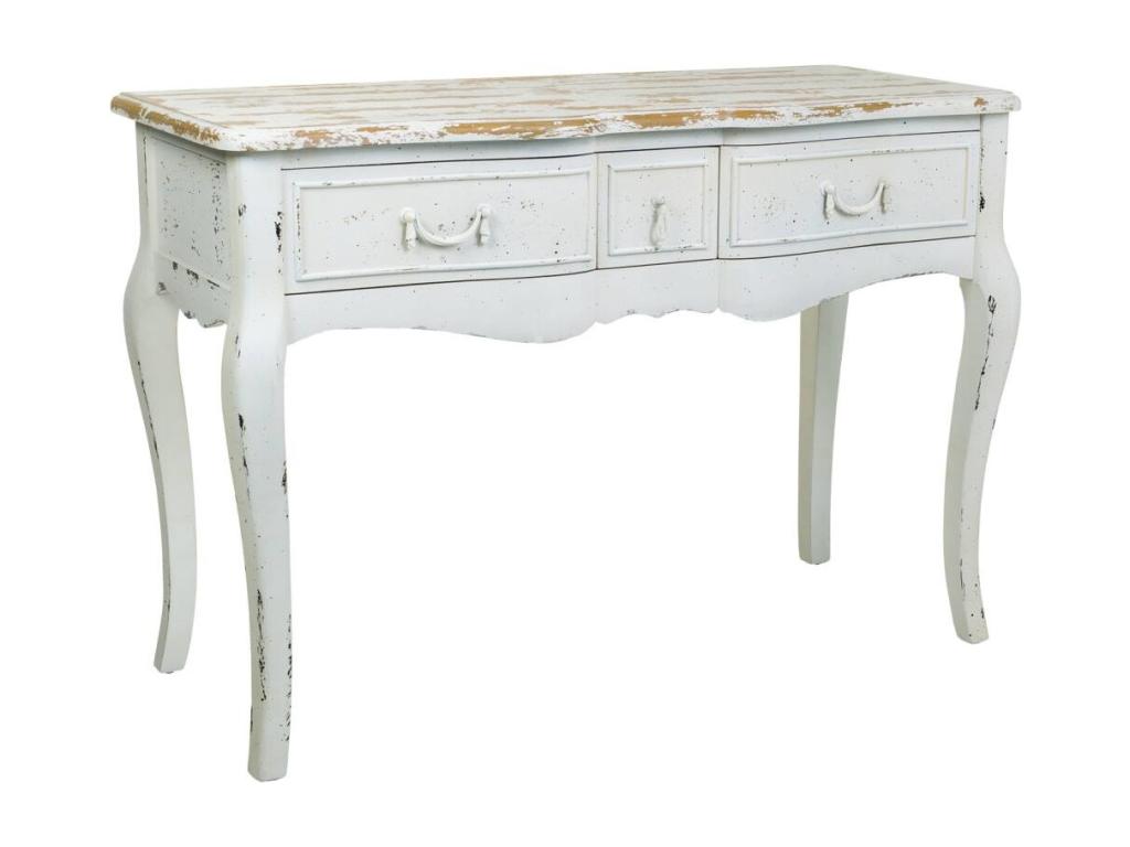 White lacquered wood console table, 115x50x80h