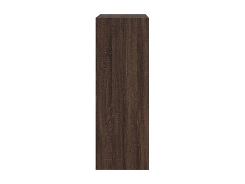 Brown oak shoe cabinet 60x34x96.5 engineered wood