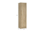 Large Airone Wardrobe Bedroom Furniture Walk-in Closet Clothes Closet 49x47 h200 cm Oak