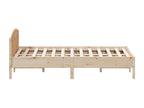 Bed frame with headboard, 180x200 cm, solid pine wood