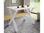 Meublita Premium Wooden Kitchen Table Dining Table Xona X White 80 - 110 - Oak Meublita