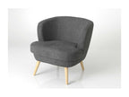 Dark grey Meublita armchair