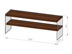 Rhine design TV stand in walnut color, 120x45x35cm