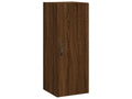 Brown oak wall cabinet 34.5x34x90 cm engineered wood
