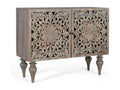 Handcrafted sideboard made from solid mango wood