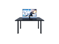 Meublita black desk with LED lighting, Meublita computer desk, gaming desk, 120x73x60 cm