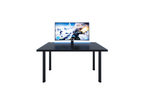 Meublita black desk with LED lighting, Meublita computer desk, gaming desk, 120x73x60 cm