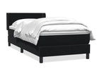 Meublita bed base with black 80x220 cm velvet mattress