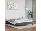 Gray bed frame 140x190 cm Faux leather