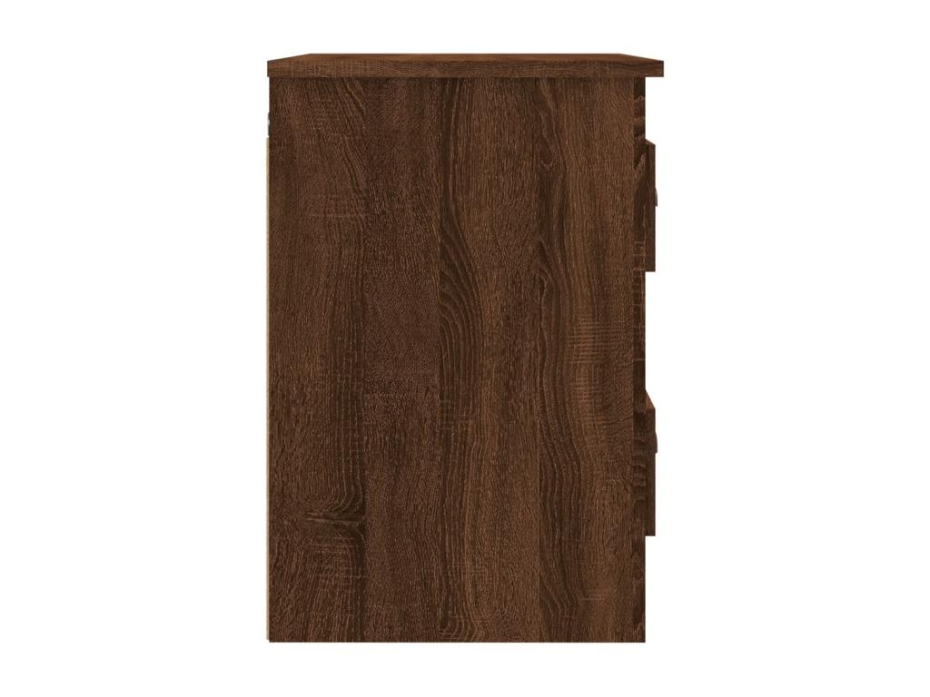 Wall-mounted bedside table, brown oak, 41.5x36x53 cm