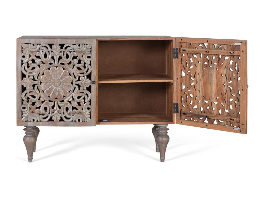 Handcrafted sideboard made from solid mango wood
