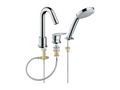 Meublita Logis 3-hole bath/shower mixer tap, chrome finish, concealed body