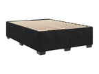 Vertchez bed base with black velvet mattress 140x190 cm
