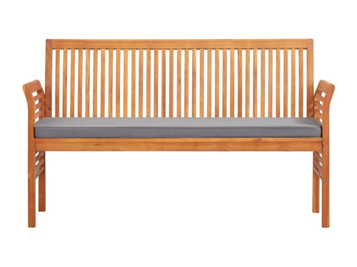 Garden bench, brown wood furniture, 150x60x90 cm, 02 0011316