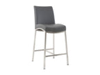 Dark grey designer bar stools, 70 cm high, set of 2, OLLY