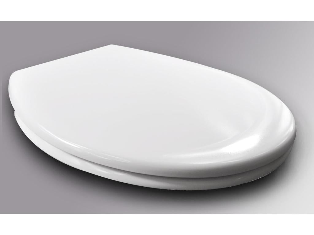 Toilet seat, white, 45.7x37.6x5 cm, 19 0000677