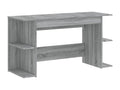 Meublita grey desk 140x50x75 cm engineered wood