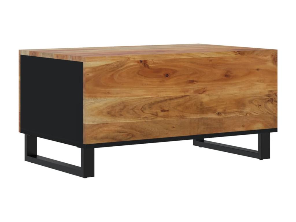 Coffee table 80x50x40 cm Made of solid and engineered wood