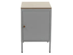 Vertchez-L84 bedside table - bedside cabinet/chest of drawers - metal 63x40x40cm - melamine - grey