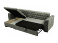 Meublita corner sofa Meublita 252 Black Sleeping function Bedding box