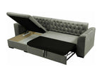 Meublita corner sofa Meublita 252 Black Sleeping function Bedding box