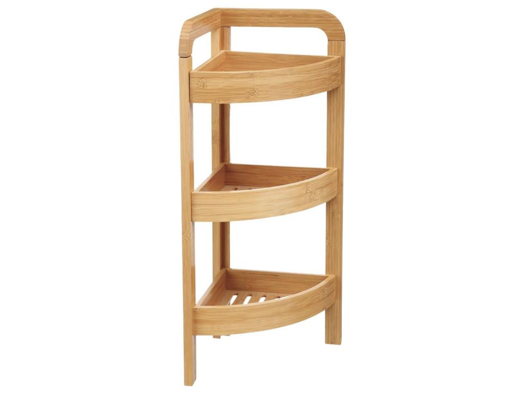 Corner shelf in Vertchez with 3 tiers 61x23x23cm 7house
