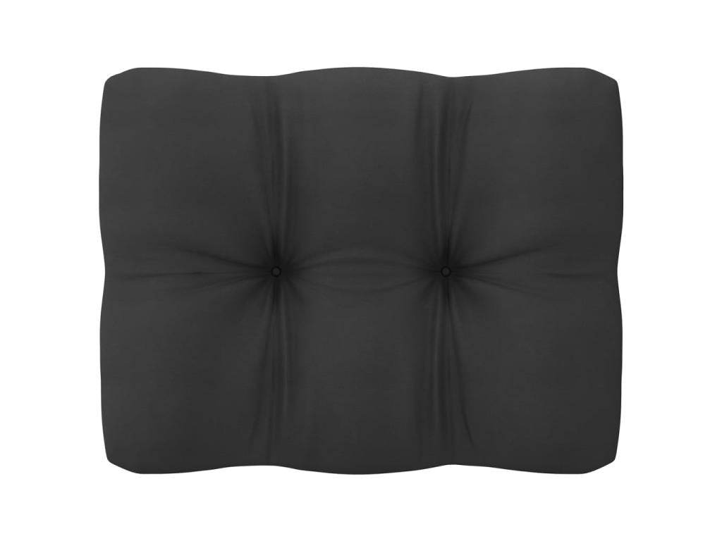 6-piece garden furniture set with cushions, grey, solid pine wood