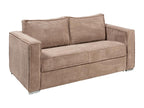 Meublita 3-seater express convertible sofa in corduroy - Meublita sleeping area 140 cm wide - Meublita 22 cm mattress