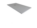75x85 cm Shower Tray, Vertchez Line, Extra Thin, Dark Grey RAL 7005, in Synthetic Resin and Marble Powder with Free Drain