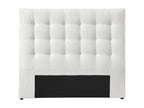 Upholstered headboard 140 cm - Bouclé fabric - White - Meublita