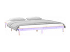 150x200 cm Extra Large Solid Wood LED Bed Frame