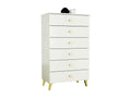 Meublita MOBI Cashmere Chest of Drawers, 60 cm, 6 Drawers, Cashmere Front, 60x37x104 cm