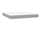 Meublita bed base with light grey mattress 160x200cm fabric
