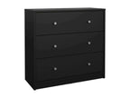 Meublita Chest of Drawers, Multipurpose Chest of Drawers, Bedroom Chest of Drawers, Furniture with Drawers, 72x30x68 cm, Black