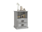 Meublita bedside tables, 2 pcs, grey, 43x36x60