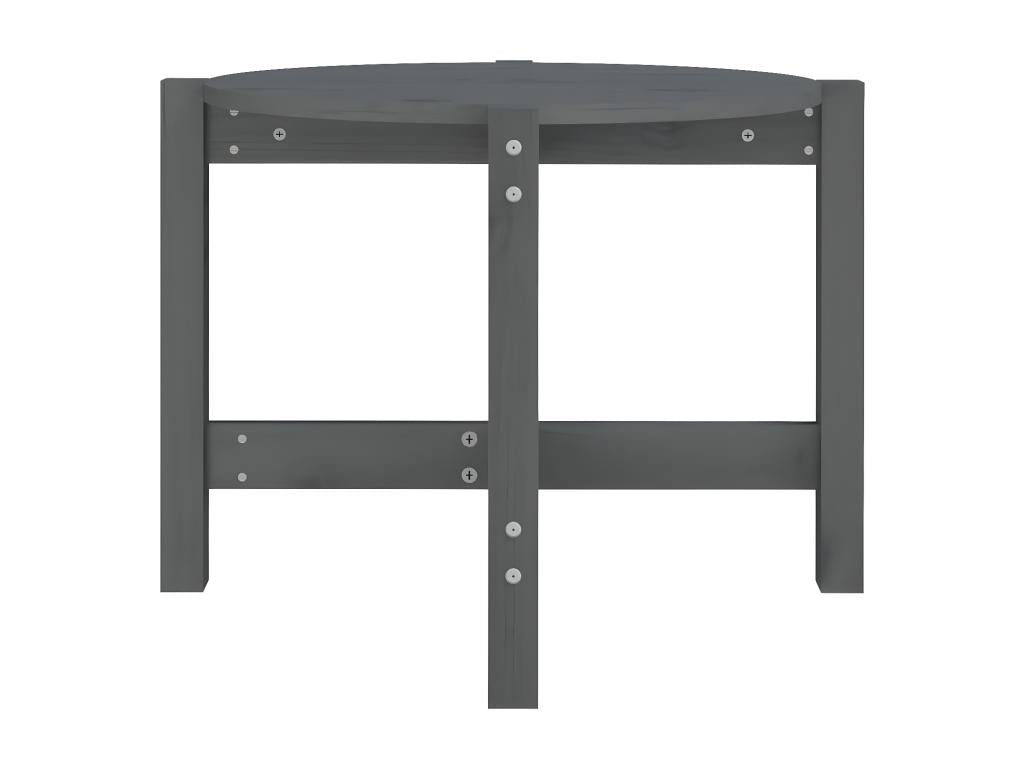 Grey coffee table 62.5x45 Solid pine wood