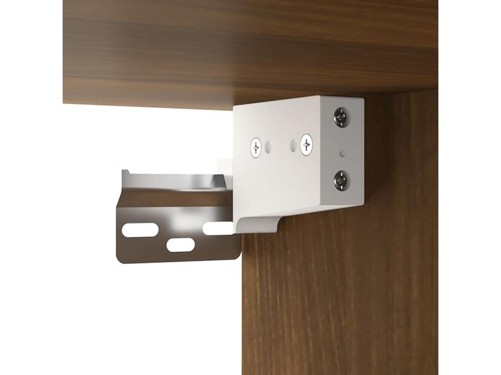 4-piece TV unit, brown oak, 30.5x30x90 cm, engineered wood