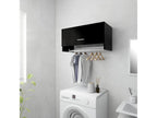 Black wall-mounted coat rack 70x32.5x35