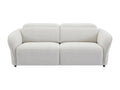 Meublita 3-seater electric sofa in beige textured fabric