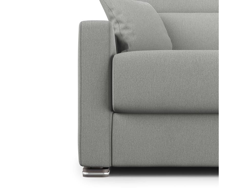 Meublita Convertible Sofa Bed in Detachable Fabric T05 171 cm Matte - 120x197 Grey